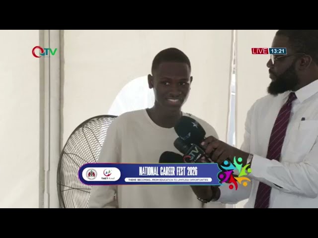 Presenting JobMatch AI at The Gambia National Career Fest 2026 on QTV
