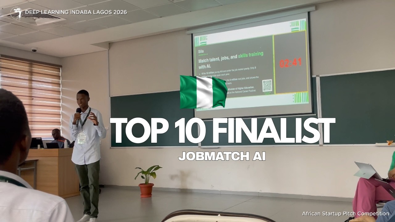 Deep Learning Indaba 2026 Startup Pitch Finalist JobMatch AI